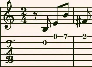 The piece's motif in musical notation.